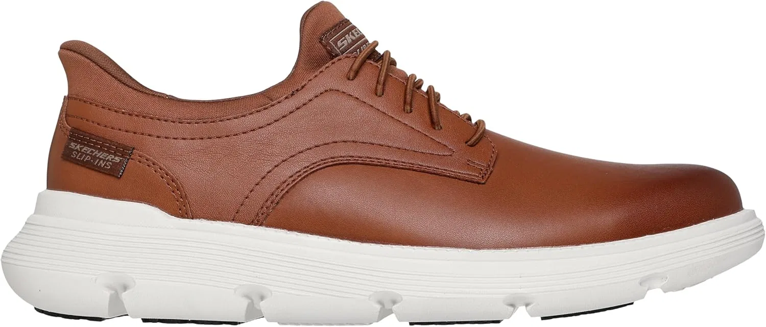 Мужские рабочие кухонные туфли Skechers Skechers Work Garza Sr Bunge Hands-Free Slip Kitchen Shoes, Brown — фото 3