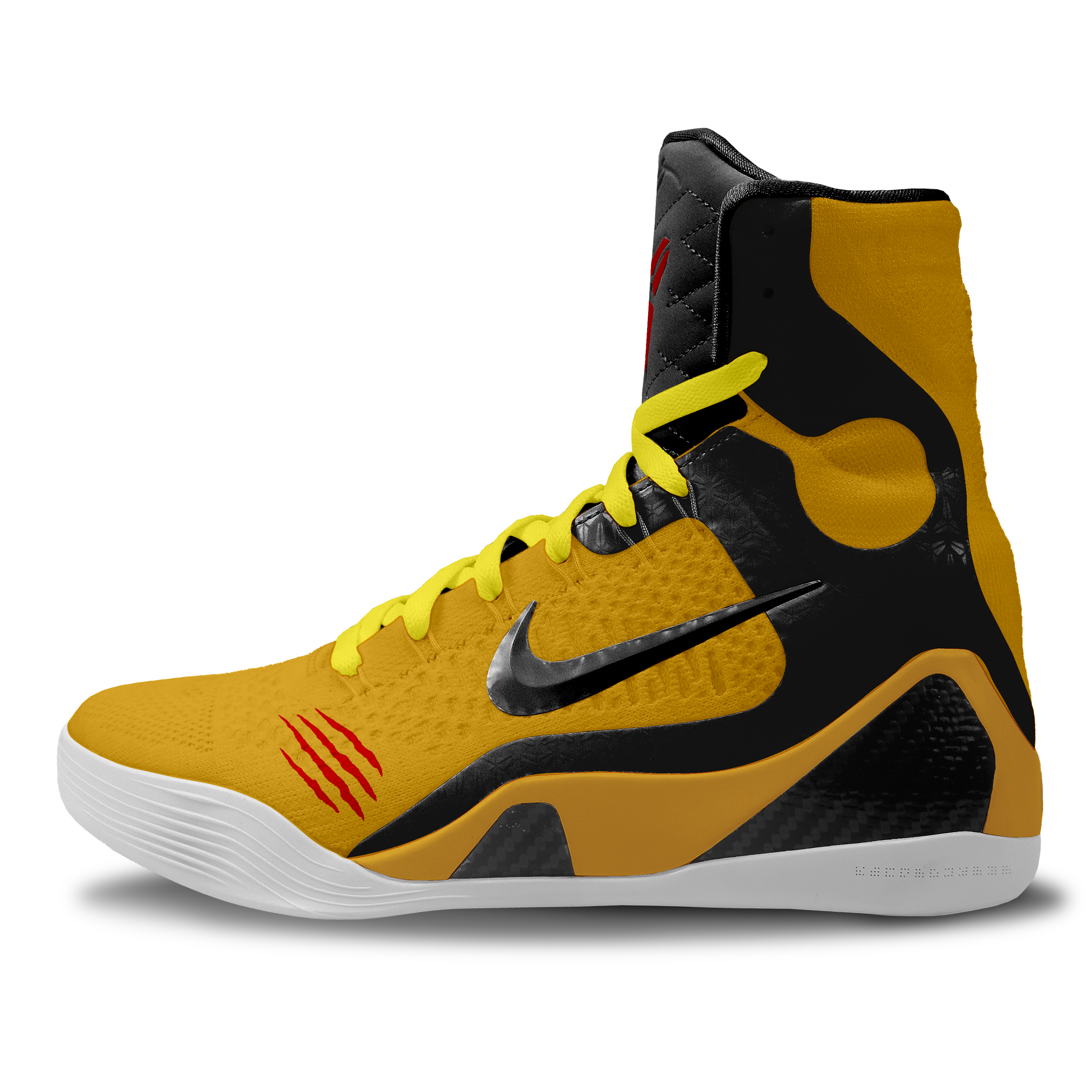 

Баскетбольные кроссовки Kobe 9 Basketball Shoes Unisex High-Top Yellow/Black Nike