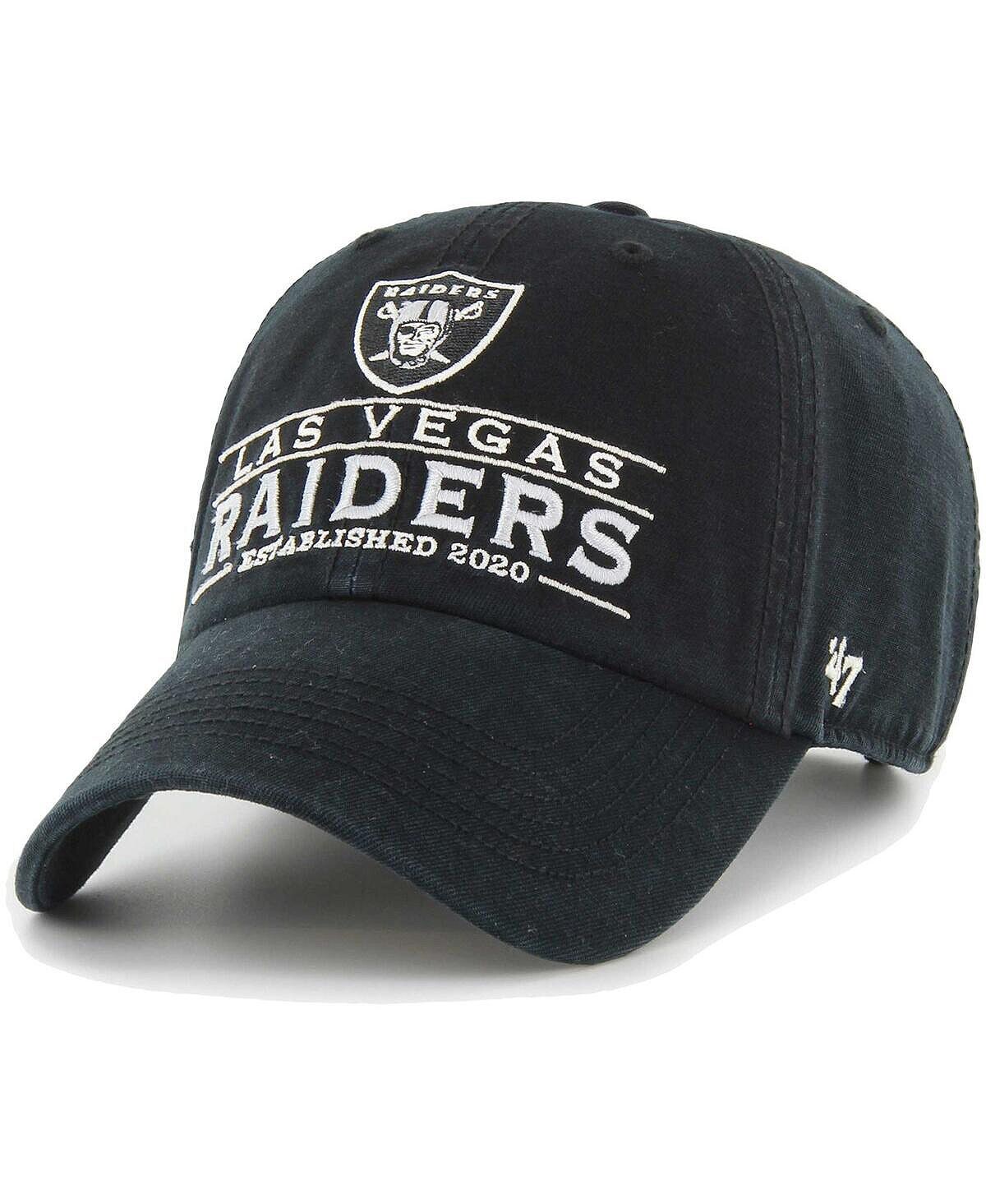 

Мужская черная регулируемая кепка Las Vegas Raiders Vernon Clean Up '47 Brand