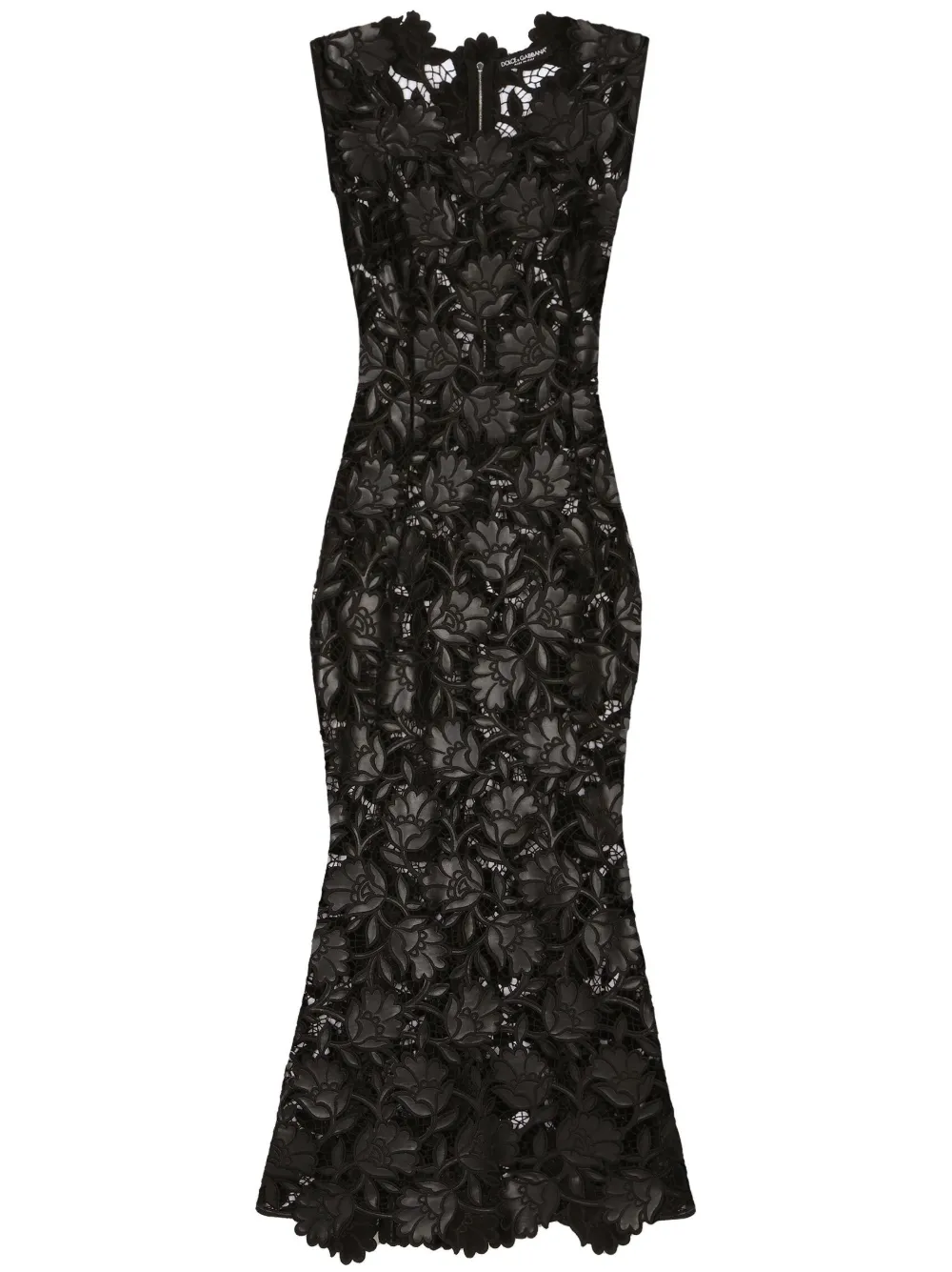 

Кружевное платье миди DOLCE & GABBANA, черный