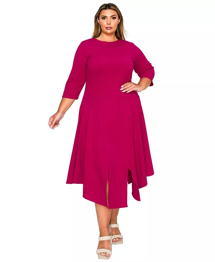 

Платье Vida Plus Size с разрезом по низу L I V D, фиолетовый