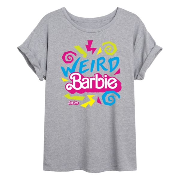 

Футболка Juniors с необычным графическим принтом в стиле фильма Barbie, серый