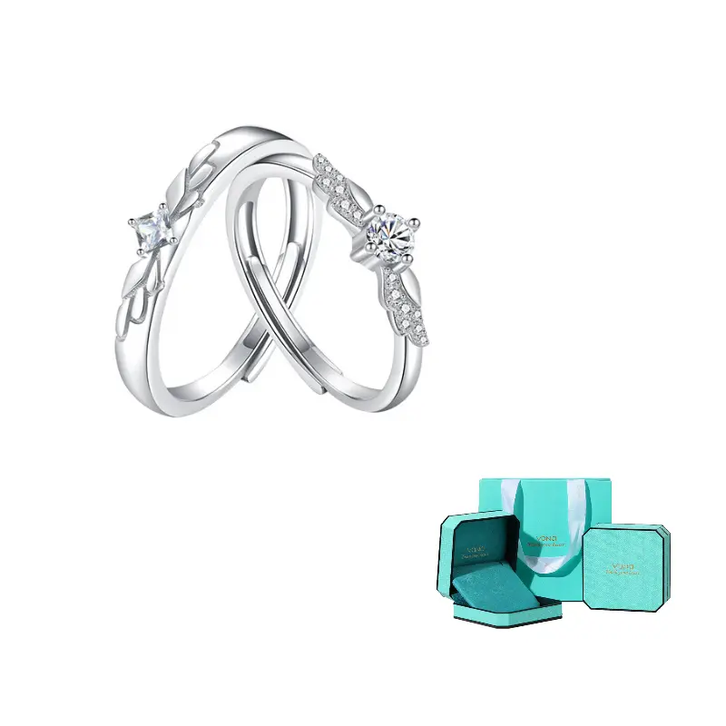 

VANA Кольца S925 из стерлингового серебра унисекс серебристо-белые