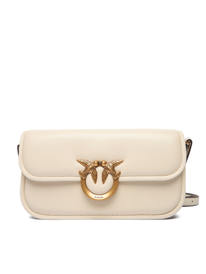 

Сумка PINKO Love Box Baguette Al 25-26 PLTT 105083 A26L, экрю