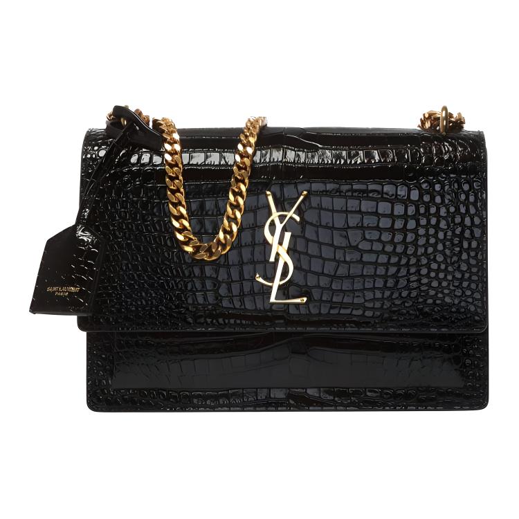 

SAINT LAURENT Сумка кроссбод из яркой кожи с цепью