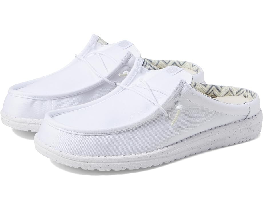 

Кроссовки Hey Dude Wally Slip Canvas, цвет White/White, Белый, Кроссовки Hey Dude Wally Slip Canvas, цвет White/White