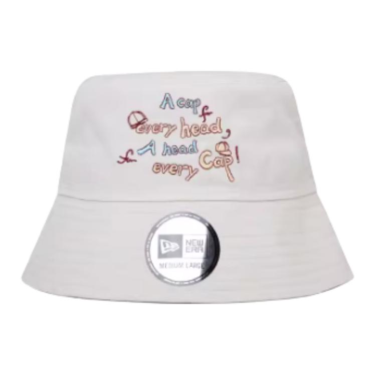 

New Era Хлопковая панама унисекс цвета ivory white