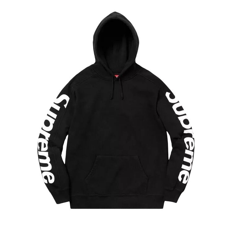 

Толстовка Supreme Sideline Hooded Sweatshirt 'Black', черный
