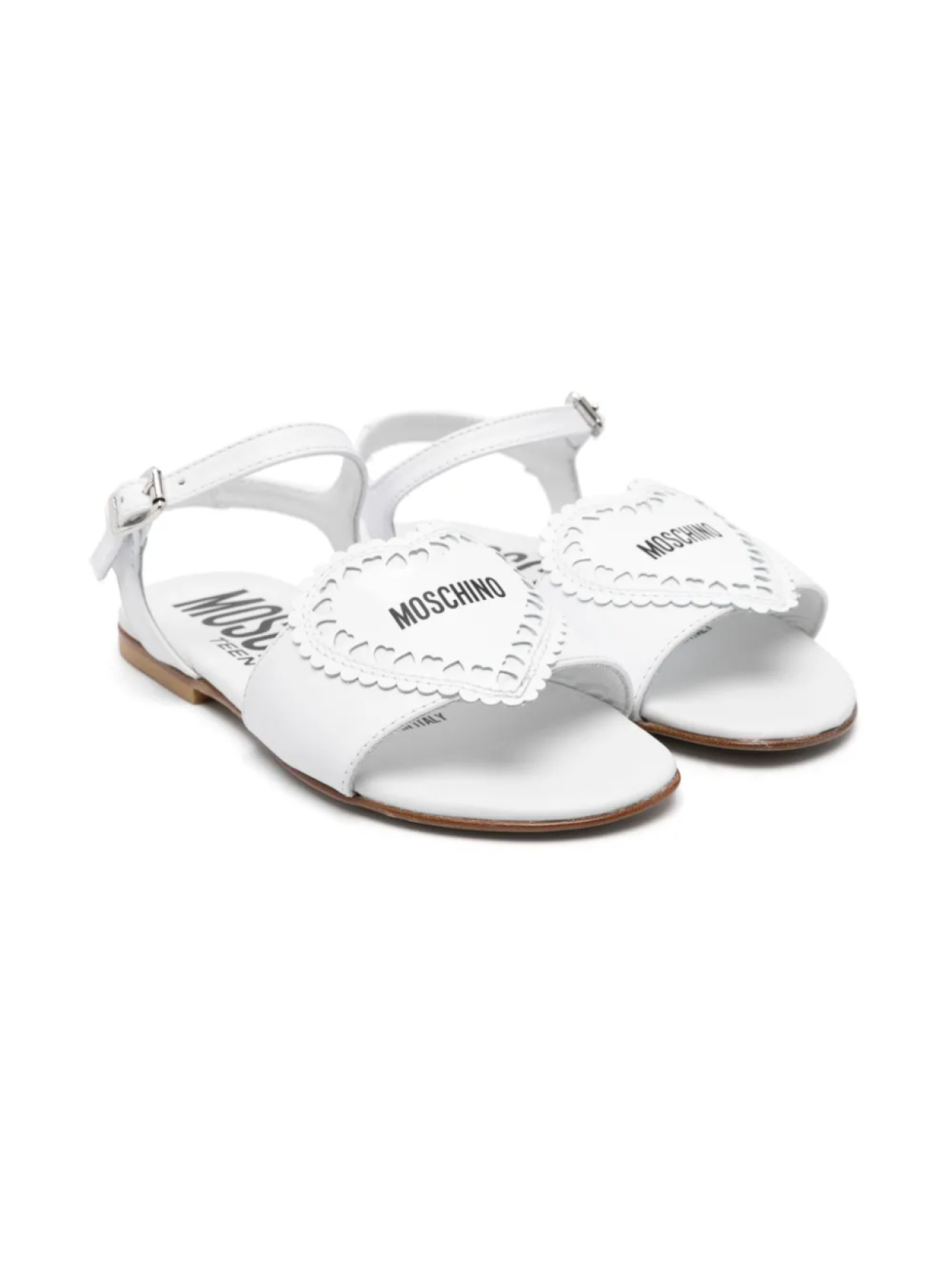 

Moschino Kids декорированные сандалии, белый