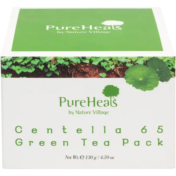 Маска для лица Pureheals — Разглаживающая с зеленым чаем и центеллой азиатской, Centella 65 green tea pack, 130 г — фото 2