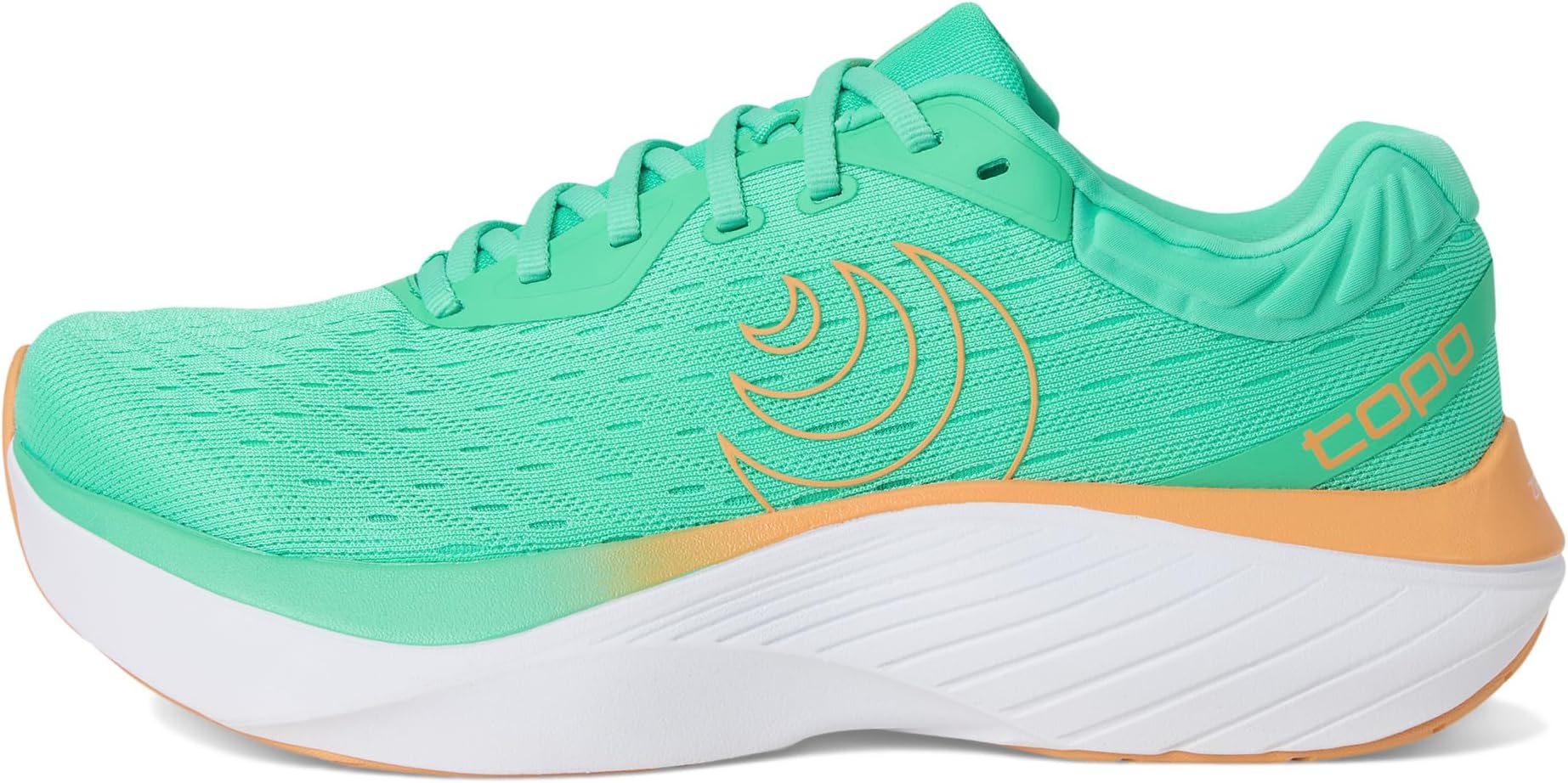 Кроссовки Topo Athletic Atmos, цвет Green/Orange — фото 4