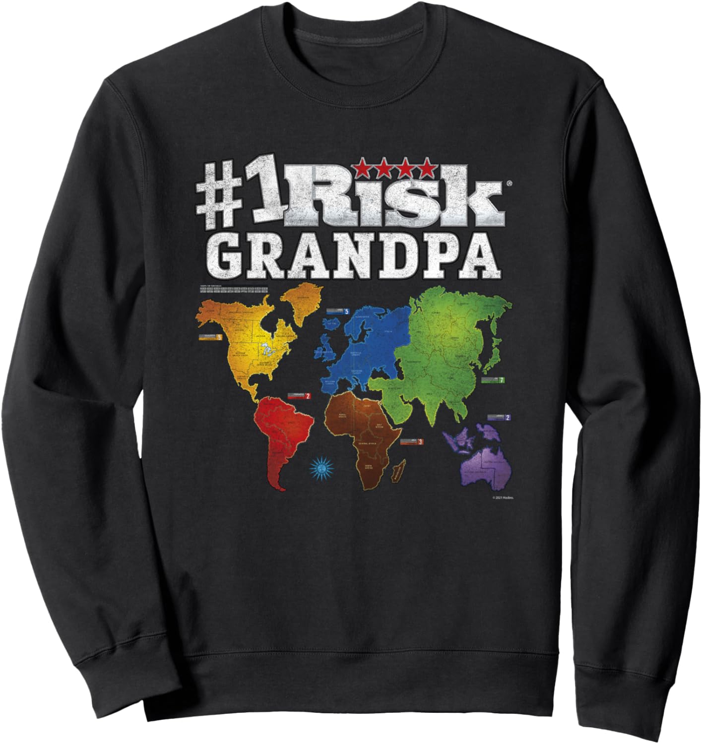 

Толстовка Risk Grandparents Day #1 Grandpa, черная (black 19-3911tcx), размер S Hasbro