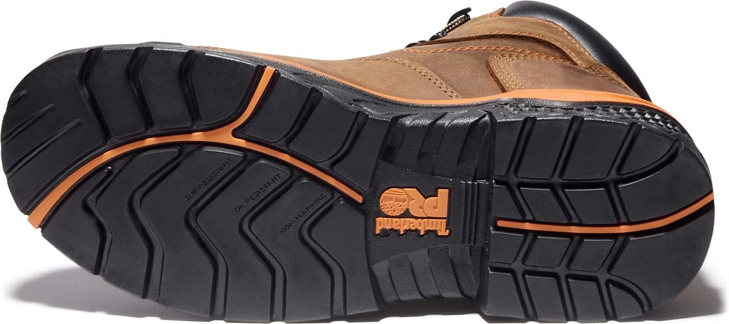 Мужские рабочие ботинки Timberland PRO Bosshog с композитным носком, водонепроницаемые, высотой 6 дюймов, коричневый — фото 4