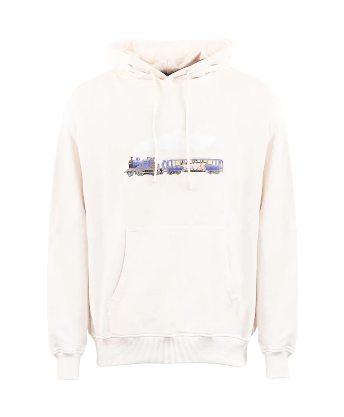 

Белая толстовка с капюшоном в виде локомотива Drole De Monsieur, белый