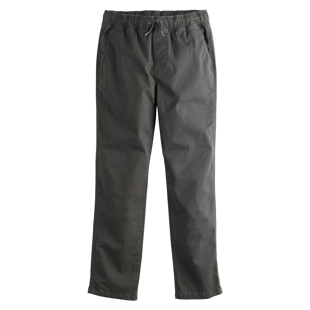 

Брюки-чиносы без застежки Sonoma Goods For Life для мальчиков 8–20 лет, цвет Burnt Coal