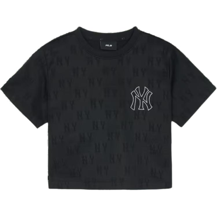 

MLB Футболка женская черная, Черный, MLB Футболка женская черная