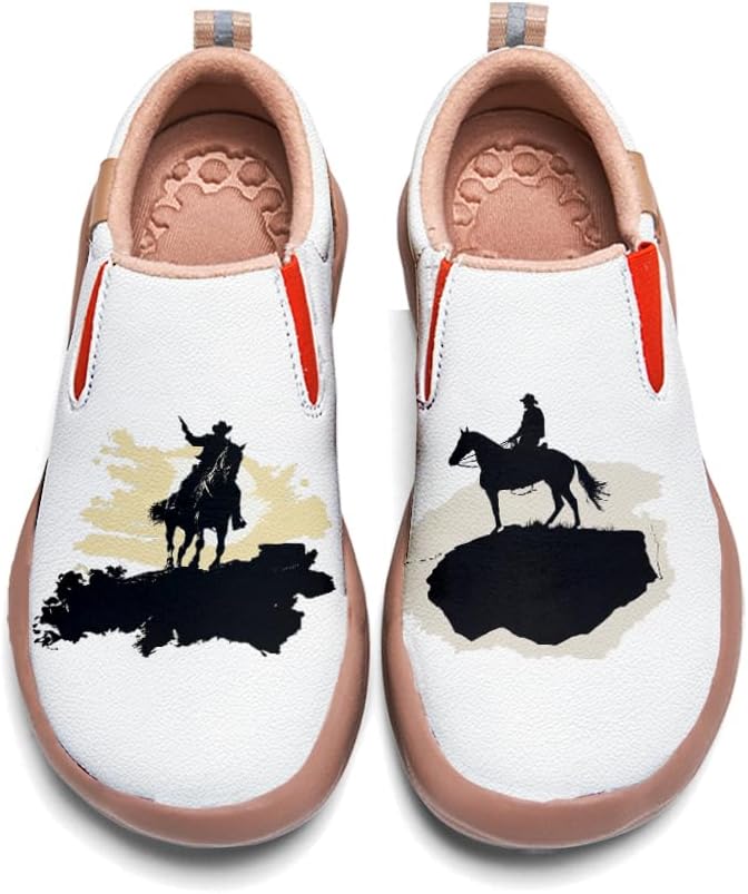 

Мужские кожаные лоферы Onehorse, слипоны для повседневной носки и путешествий, ковбойская раскрашенная обувь, Cowboy_22