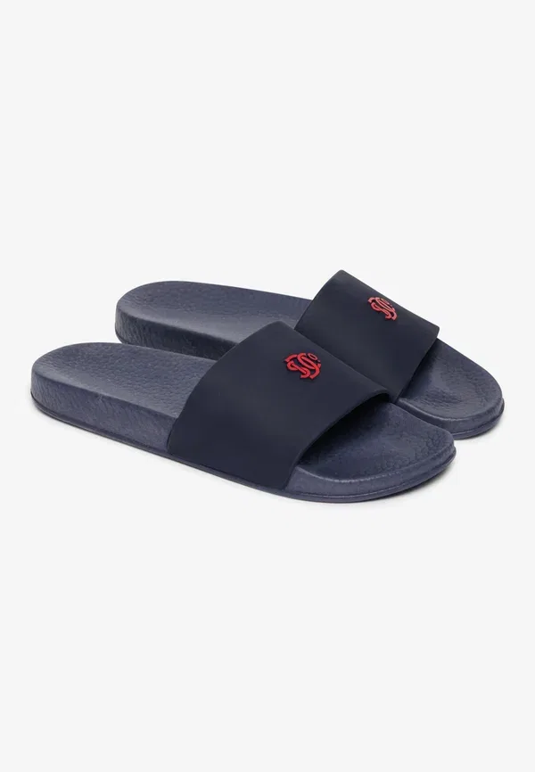 Сланцы Superdry sd&co. pool sliders, темно-синий с красным — фото 2