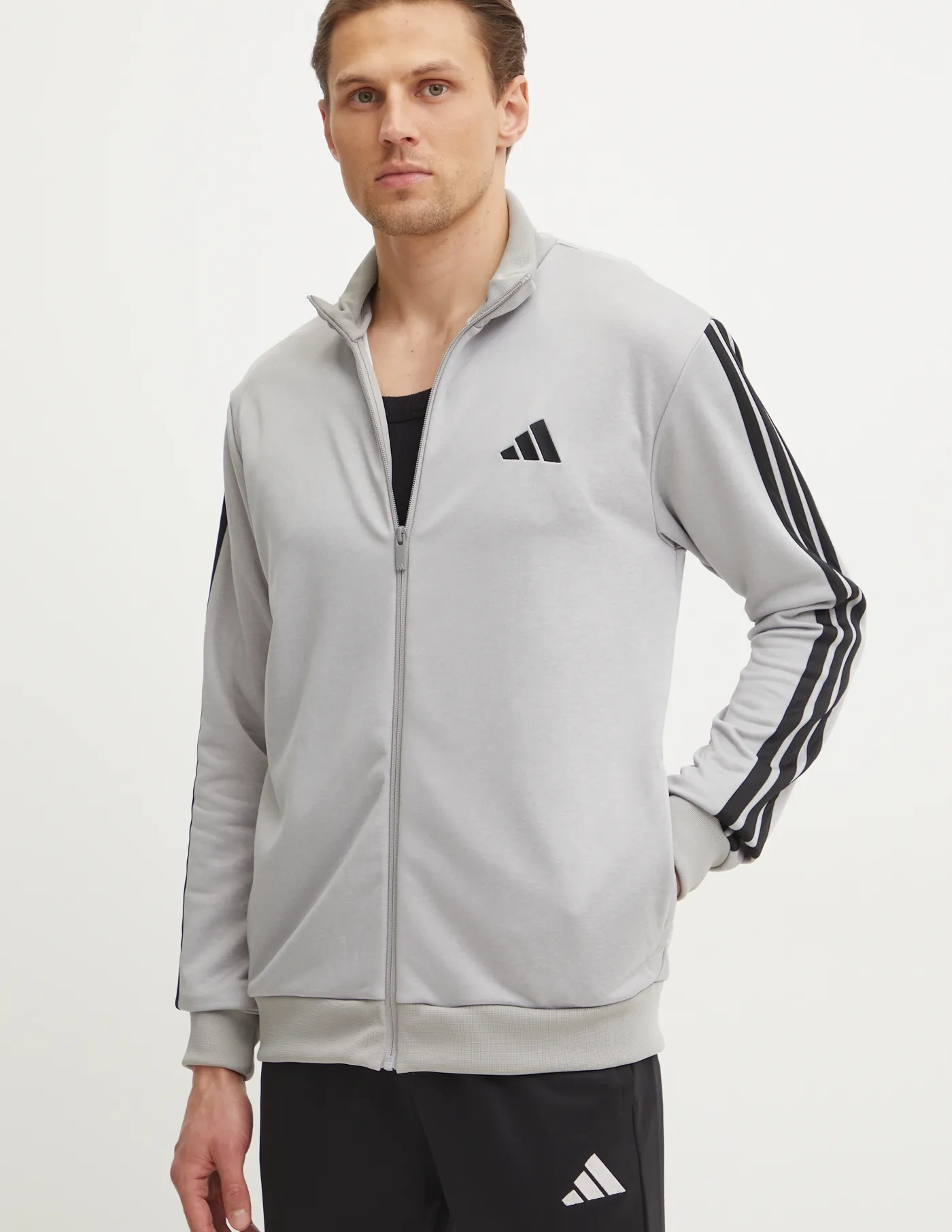 Спортивный костюм 3S FT TT TS adidas, серый — фото 4