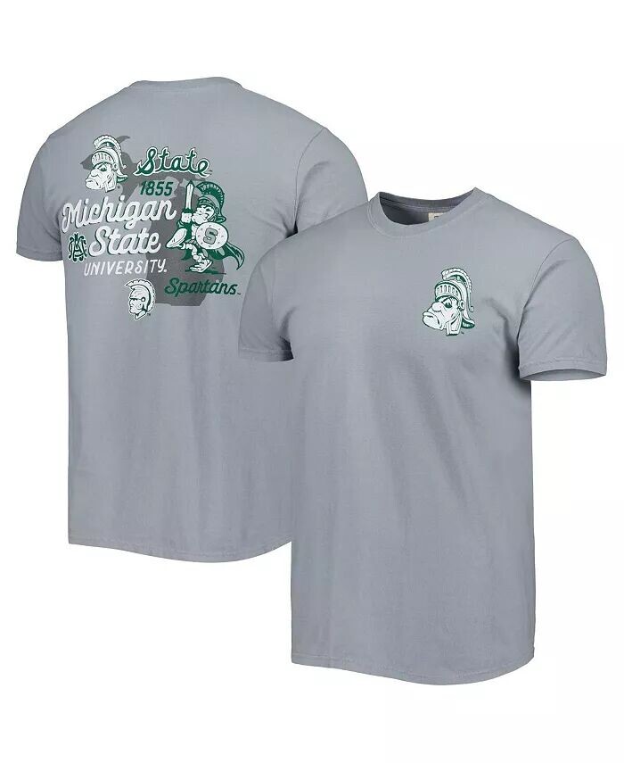 

Мужская графитовая футболка Michigan State Spartans Vault State Comfort Comfort Image One