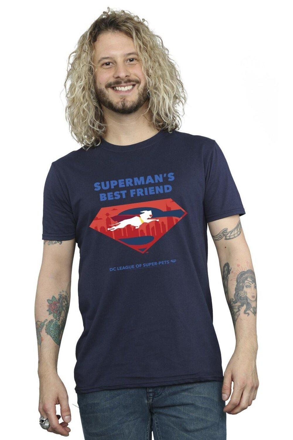 

Футболка «Лучший друг Супермена» DC League Of Super-Pets DC Comics, темно-синий