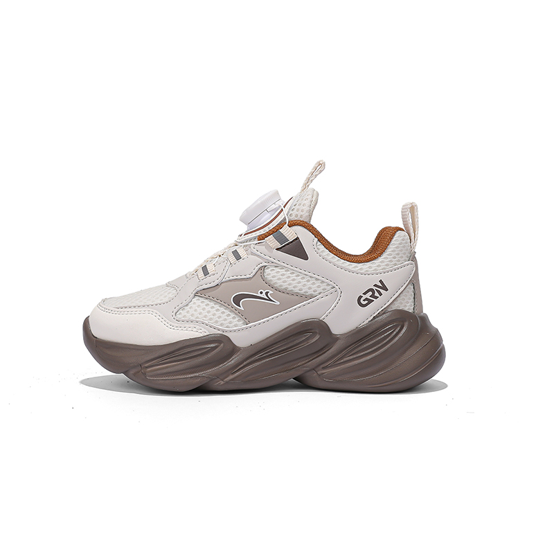 

Кроссовки детские K Bird с низким верхом, нескользящие и дышащие K-bird, бежевый/серый