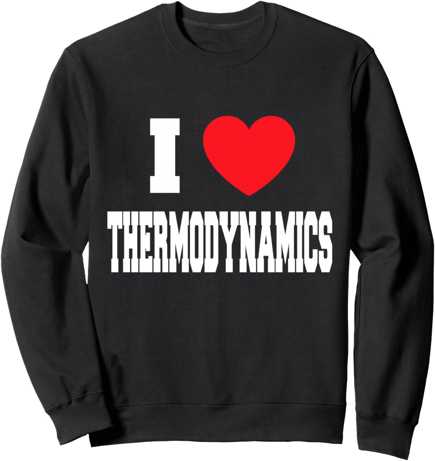

Толстовка с надписью «Я люблю термодинамику» My Heart, черный