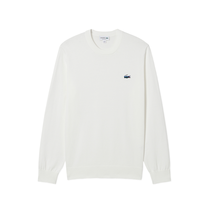 

LACOSTE Трикотажный свитер мужской белый