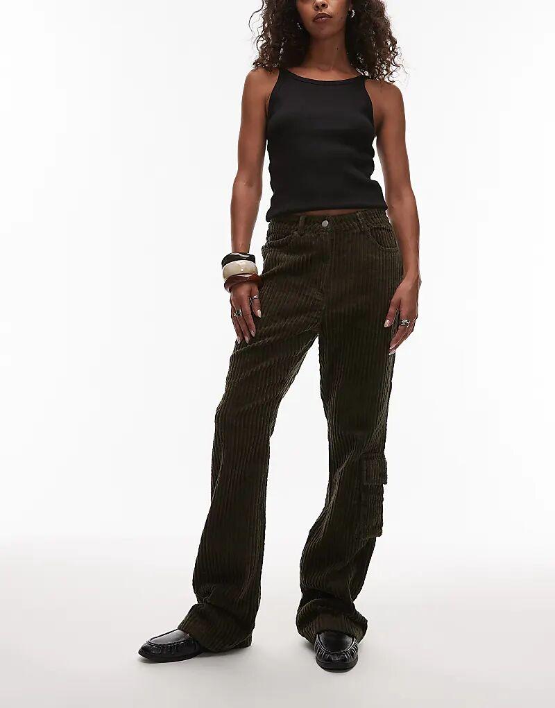 

Брюки-карго прямого кроя Emory Park вельветового цвета.