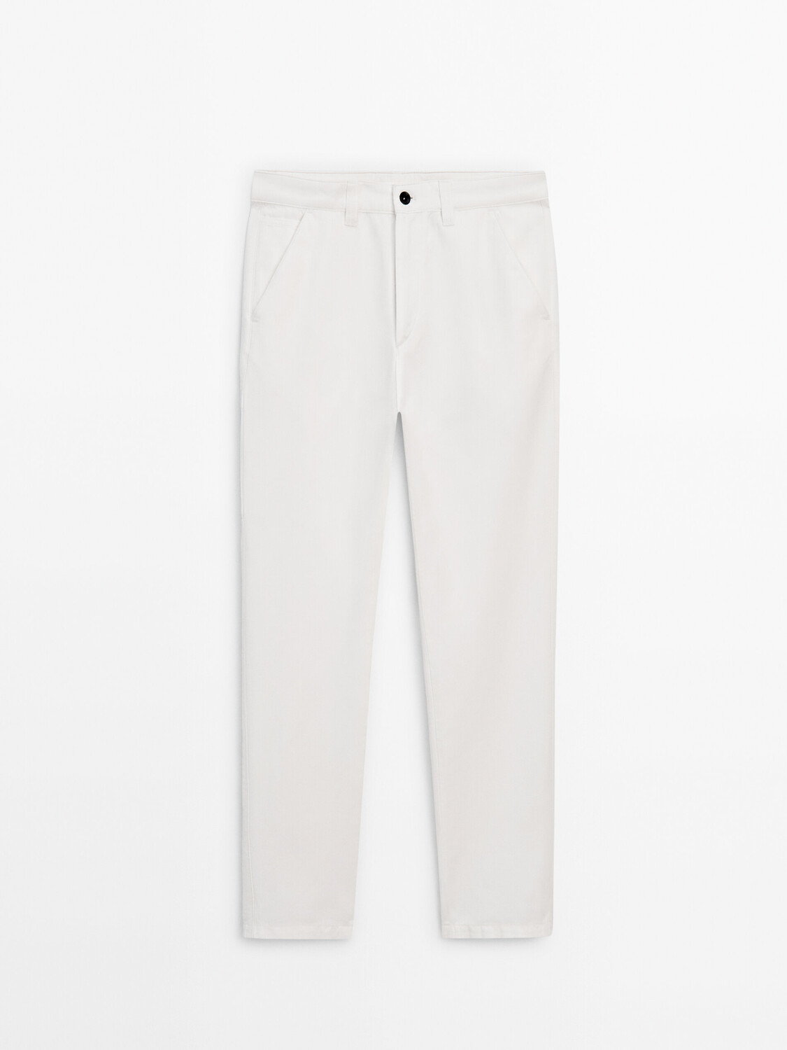 

Дубль Брюки с боковым карманом Massimo Dutti, бежевый