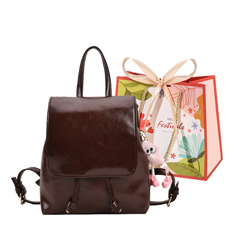 

Женский рюкзак Cwatcun, Розовый (с подвеской)