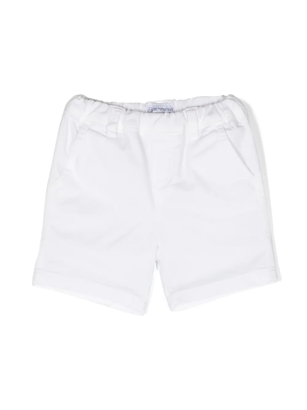 

Шорты чинос с эластичным поясом Emporio Armani Kids, белый