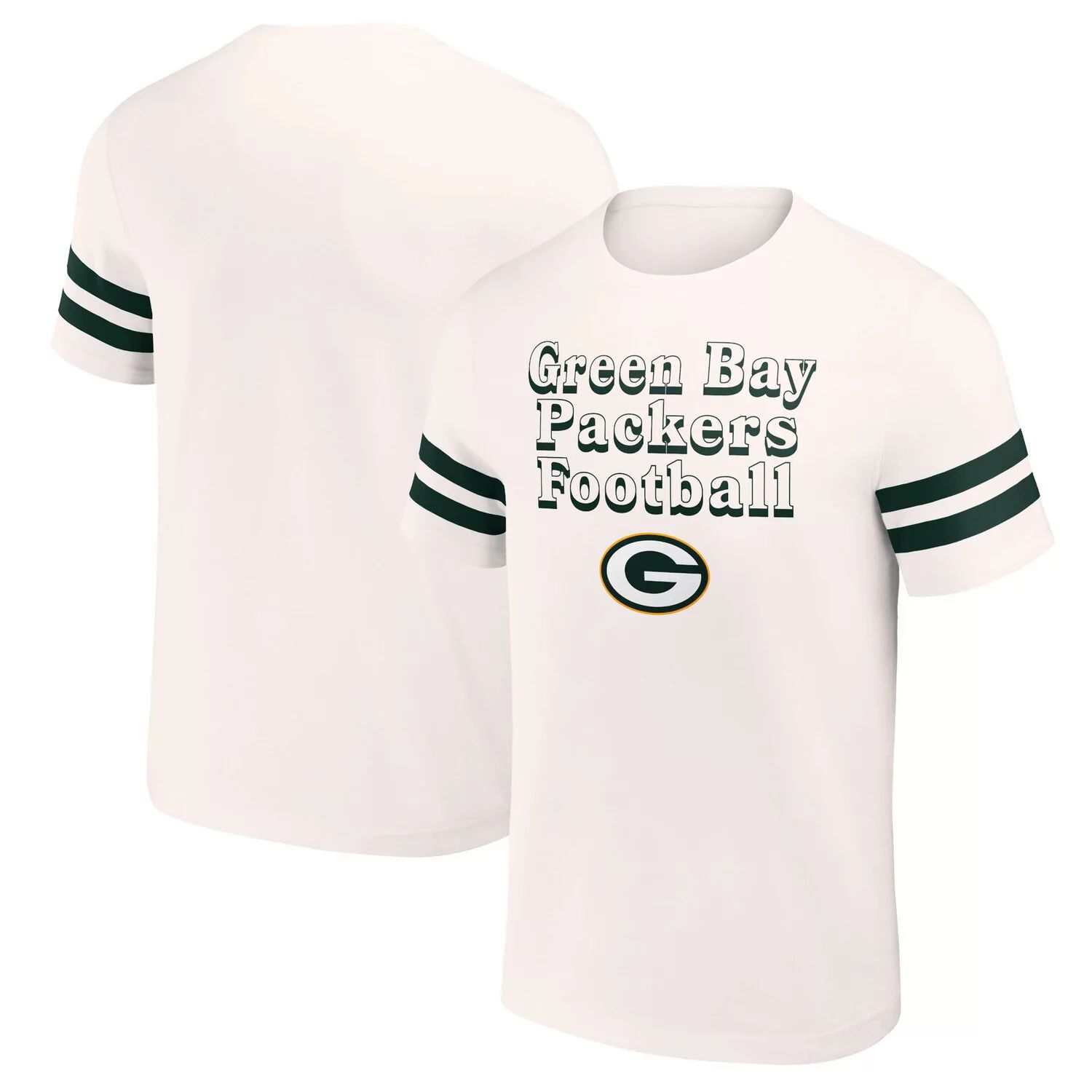 

Мужская винтажная футболка NFL x Darius Rucker Collection от Fanatics Cream Green Bay Packers