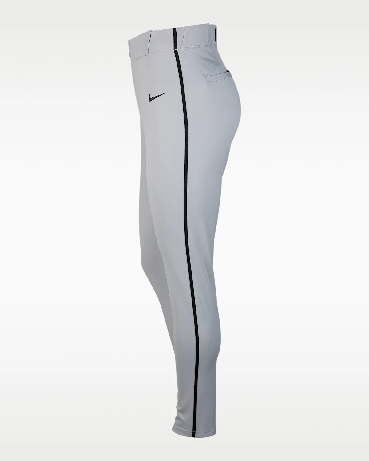 Мужские бейсбольные штаны с кантом Nike Vapor Select, Wolf Grey/Black/Black — фото 3