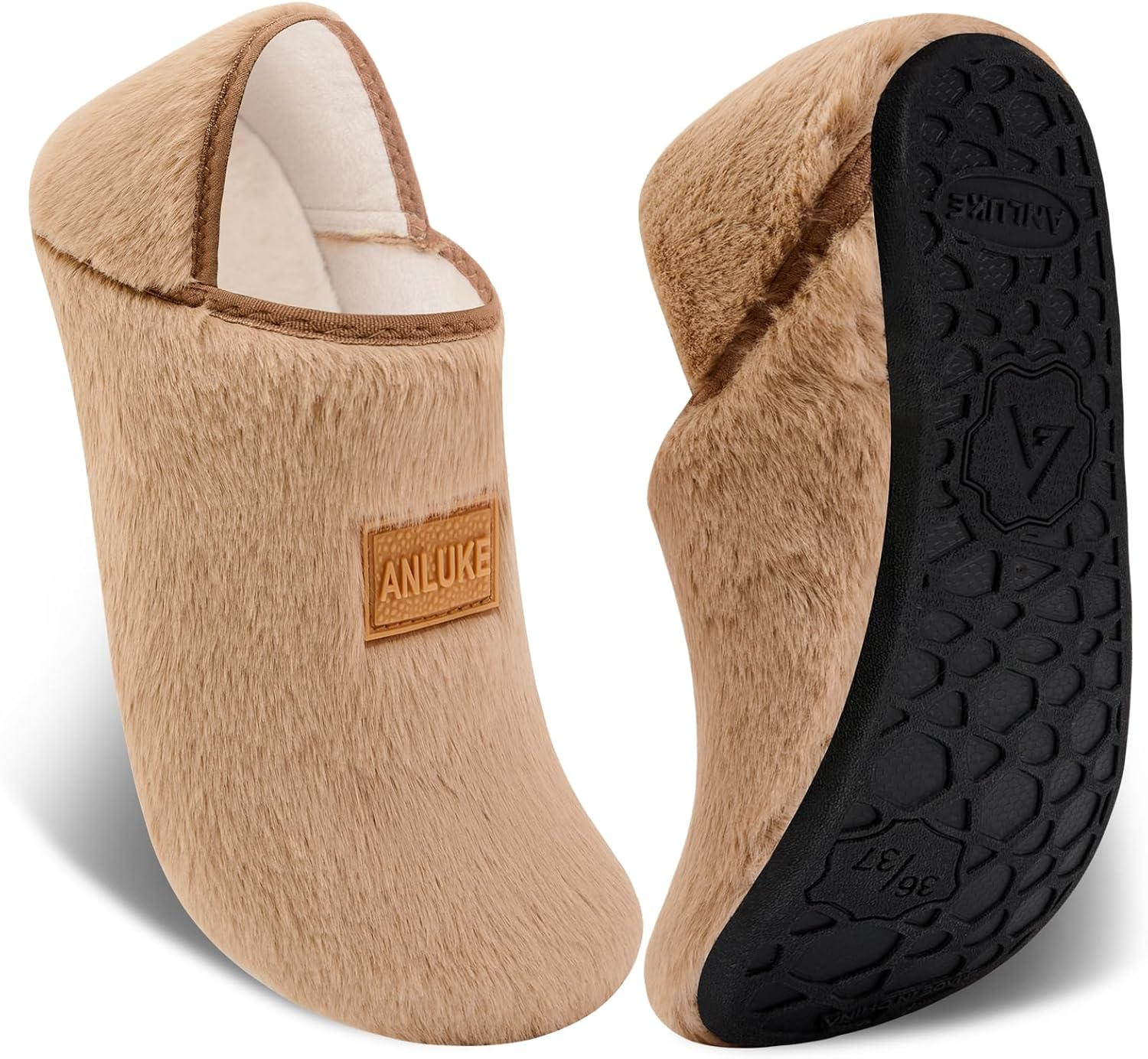 

Домашние тапочки ANLUKE для женщин и мужчин с резиновой подошвой, мягкие и легкие, для дома и улицы, хаки