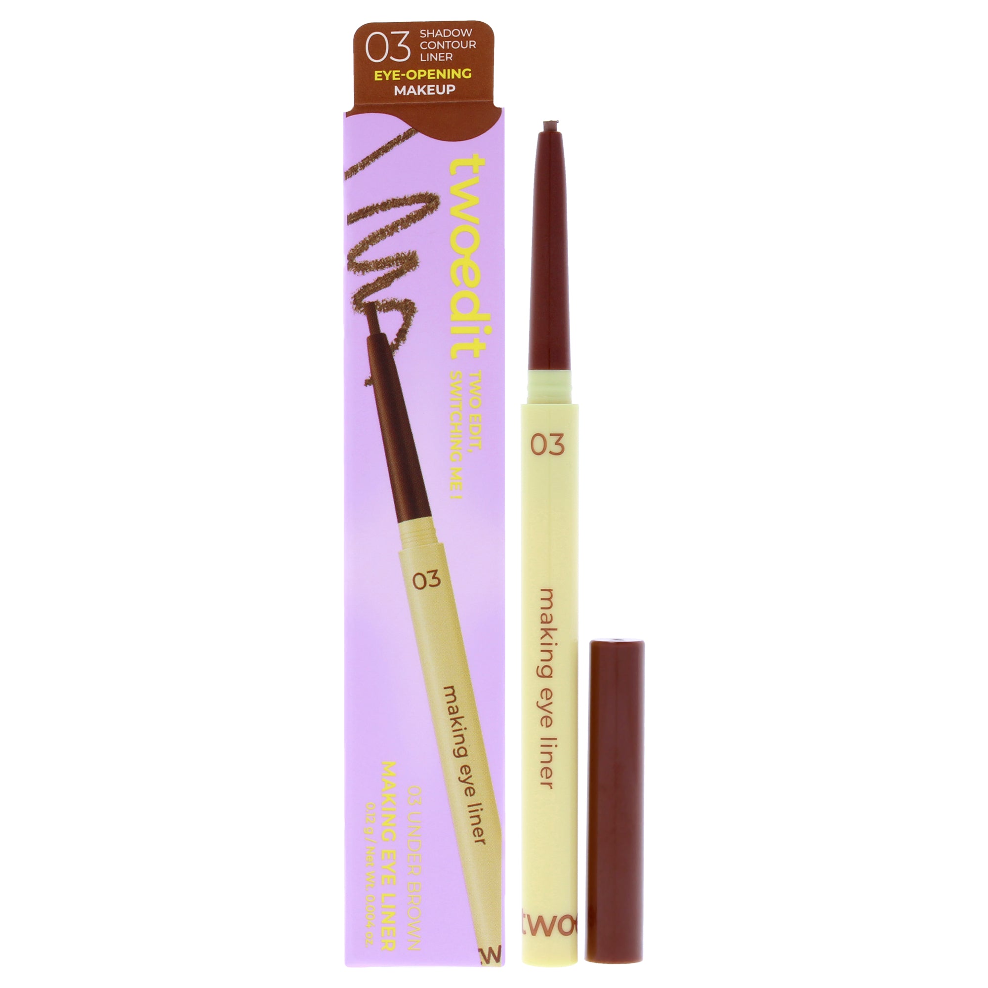 

Подводка для глаз Making Eye Liner - 03 Under Brown от Two Edit для женщин - 0,004 унции