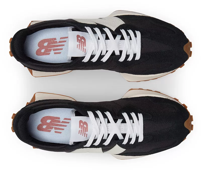 Женские кроссовки New Balance 327, цвет Black/White/Gum — фото 4