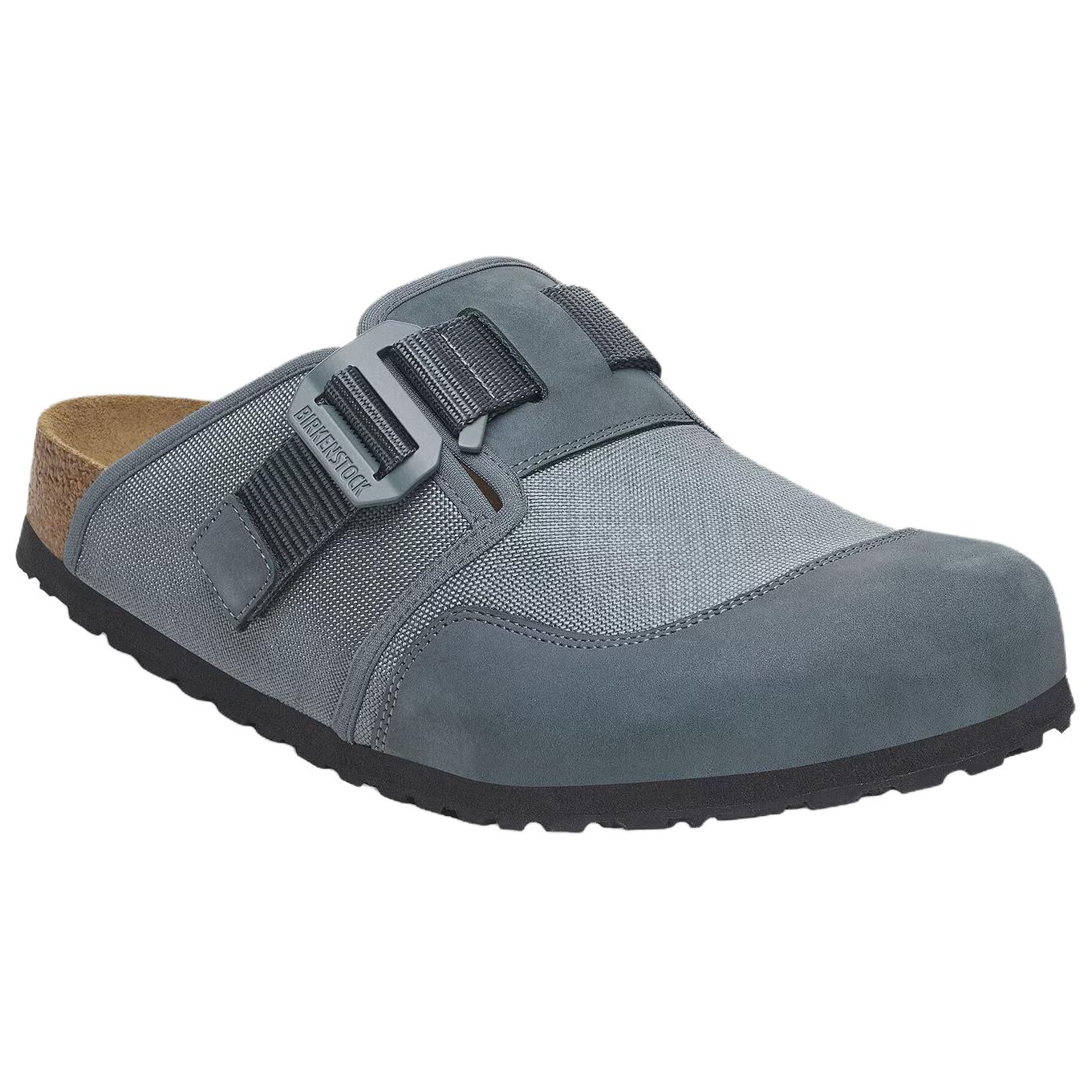 Birkenstock Бостонские резиновые тапочки с закрытым носком, устойчивые к истиранию, мужские серые узкие, цвет Gray — фото 2