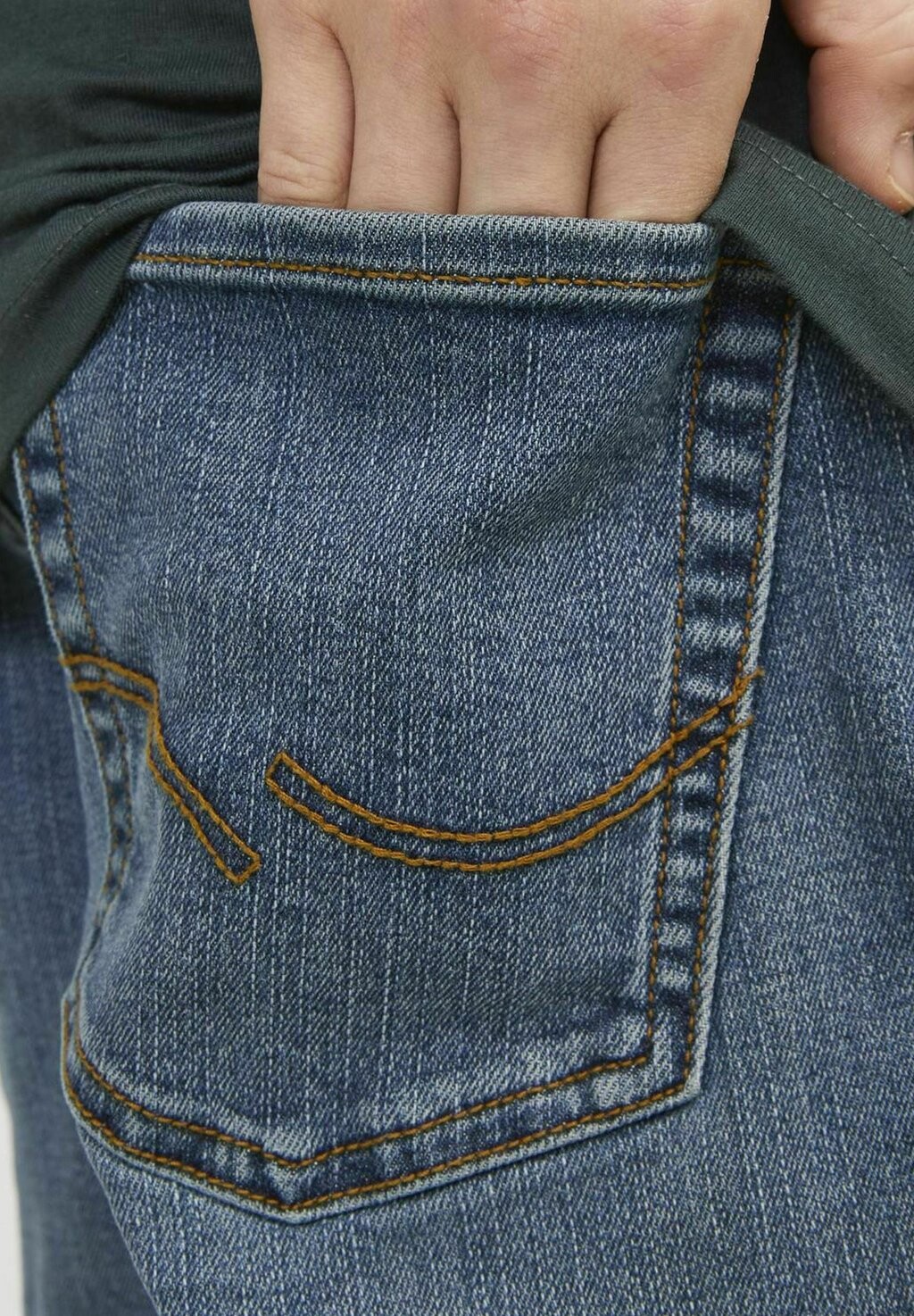 Джинсы свободного кроя CLARK ORIG STRETCH NOOS FIT Jack & Jones Junior, цвет blue denim — фото 4