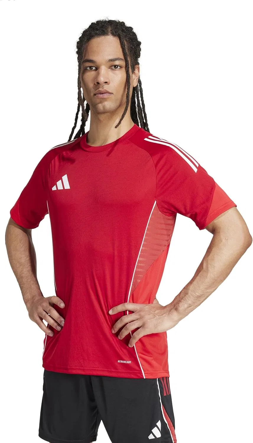 Тренировочная джерси, slim fit, adidas, Team Power Red/Pure Ruby