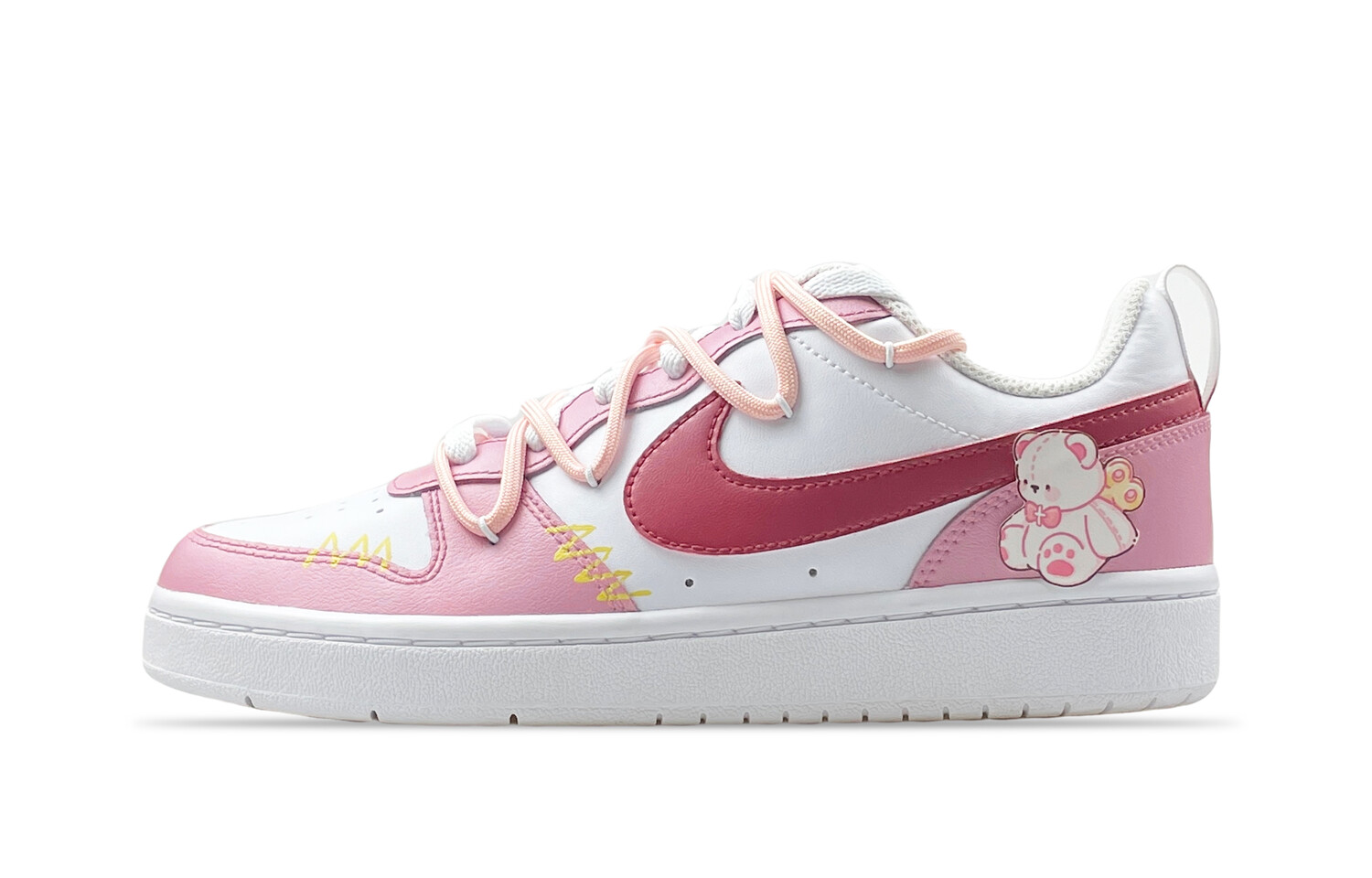 

Кроссовки Nike Court Borough 2 Skateboarding Shoes Women's Low-top White/Pink, розовый