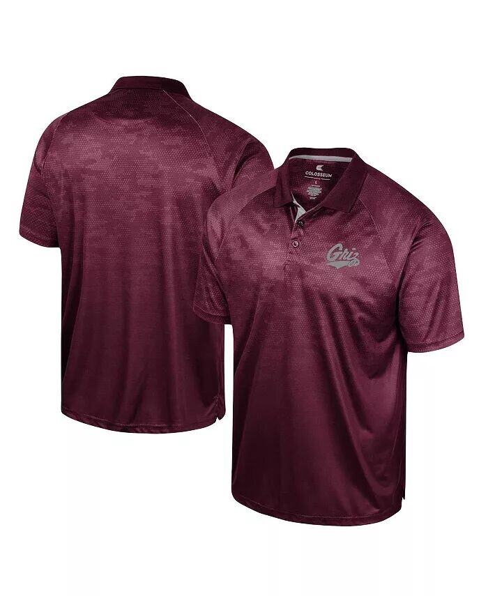 

Мужская рубашка-поло Maroon Montana Grizzlies Honeycomb Raglan Colosseum