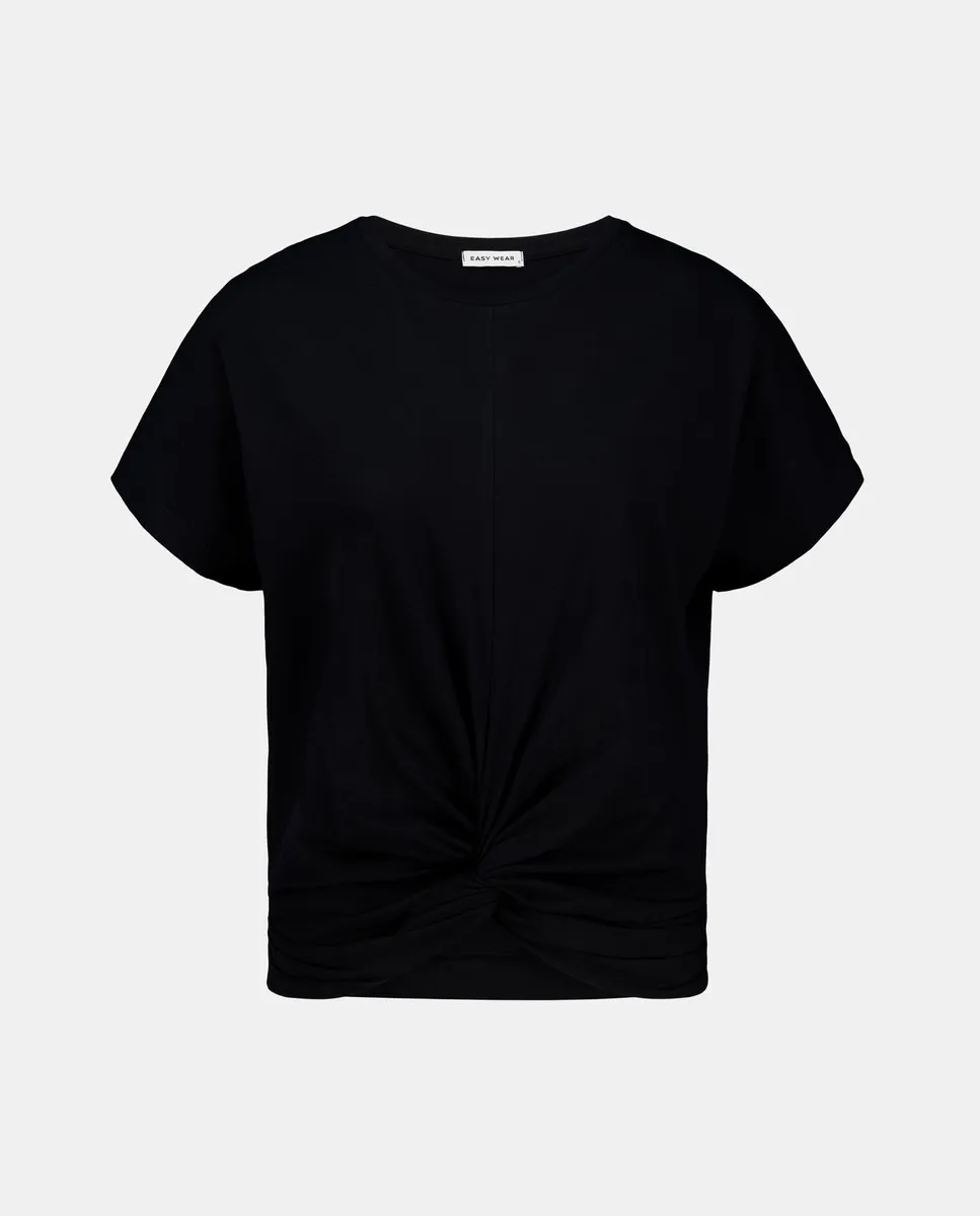 

Женская футболка без рукавов с узлом Easy Wear, черный