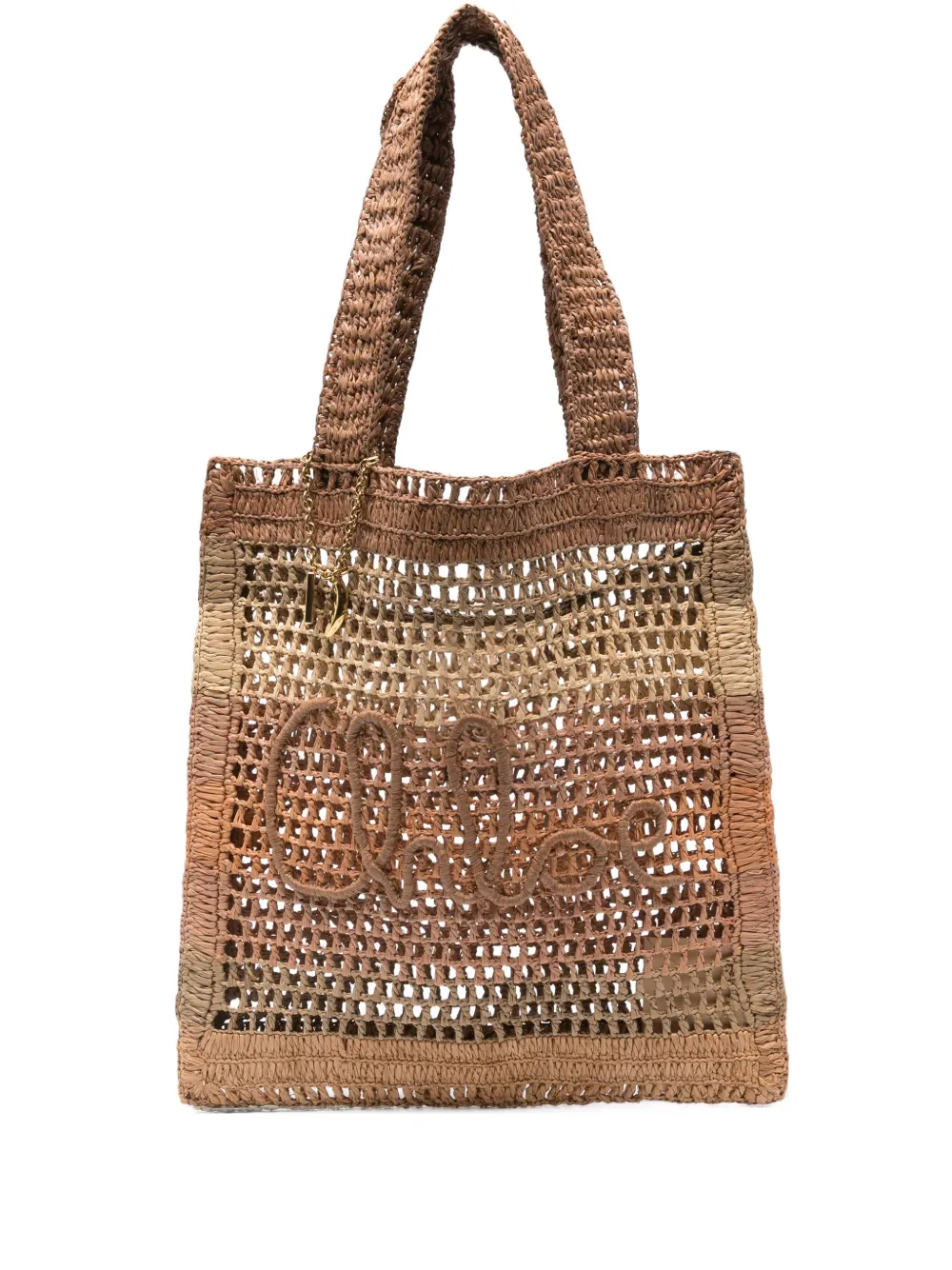 

Сумка-тоут из рафии CHLOÉ, нейтральный