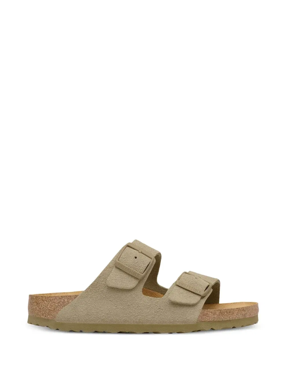 Замшевые сандалии Arizona с пряжками Birkenstock Kids, бежевый — фото 2
