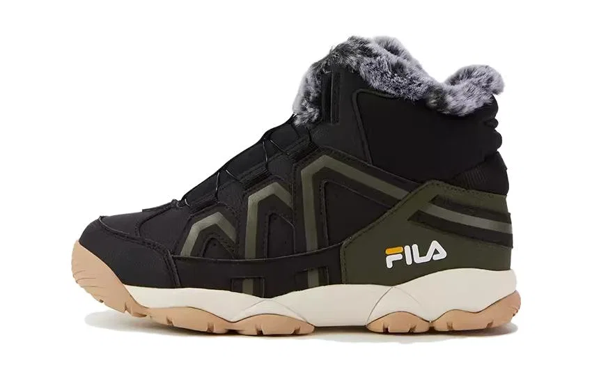 Детские утепленные ботинки FILA KIDS темно-оливковый — фото 3