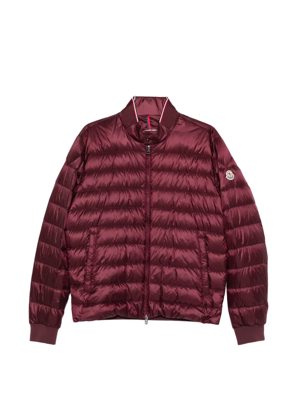 

Стеганая куртка с нашивкой-логотипом Moncler, красный