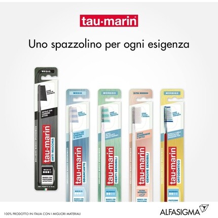 Taumarin Зубная щетка Tau-Marin Professional 27 Black с антибактериальной щетиной, устойчивой к пятнам — фото 3
