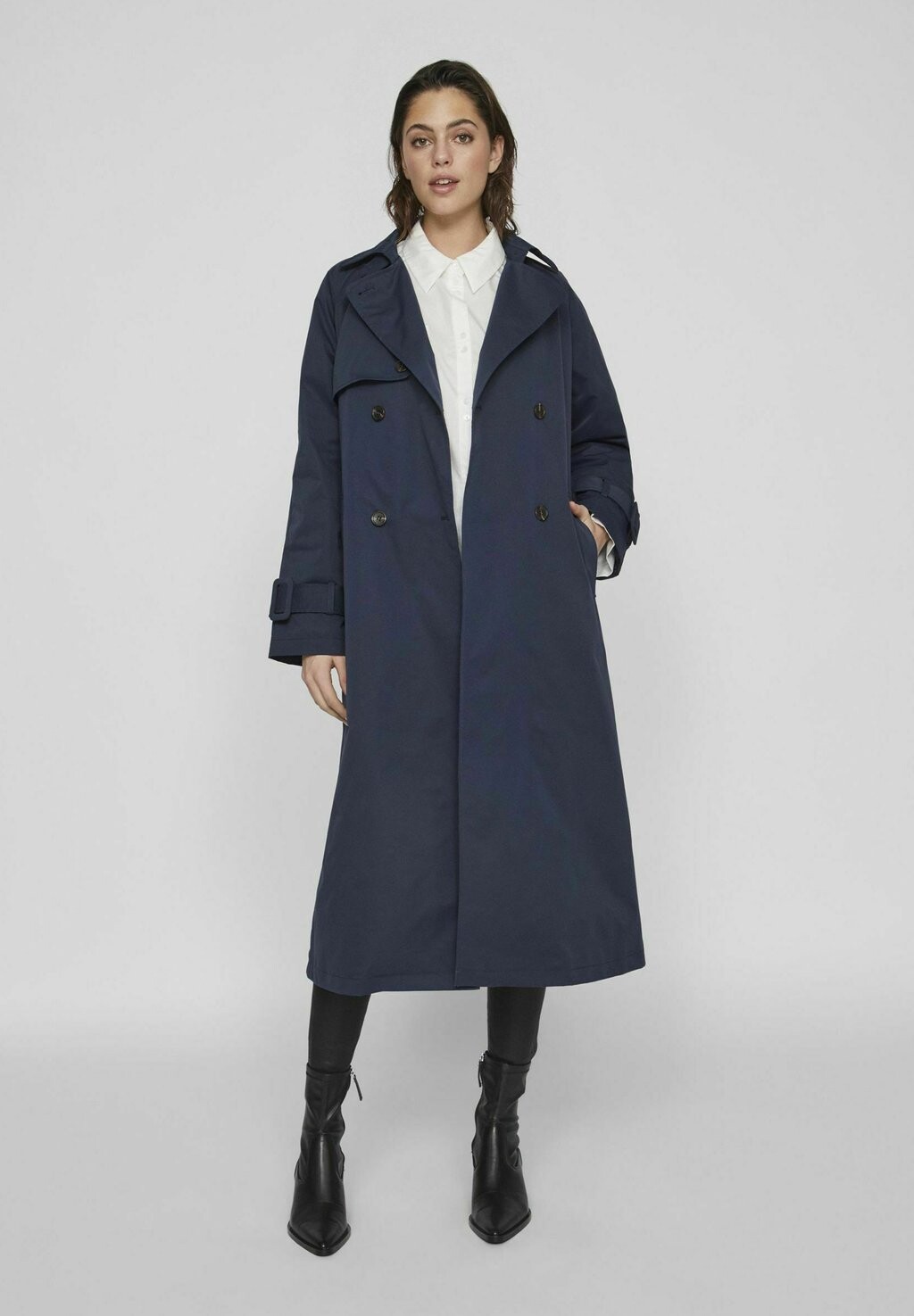 

Тренч VILA, цвет navy blazer