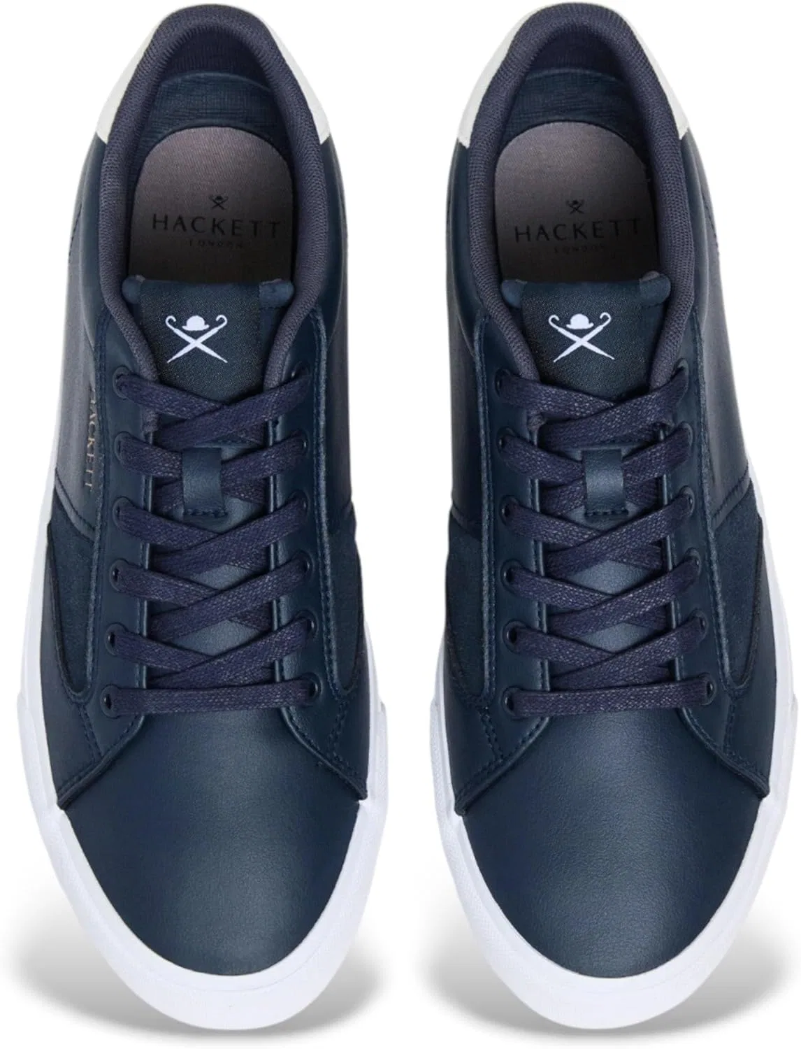 Кроссовки Hackett London Blake Advance из кожи, Navy — фото 4